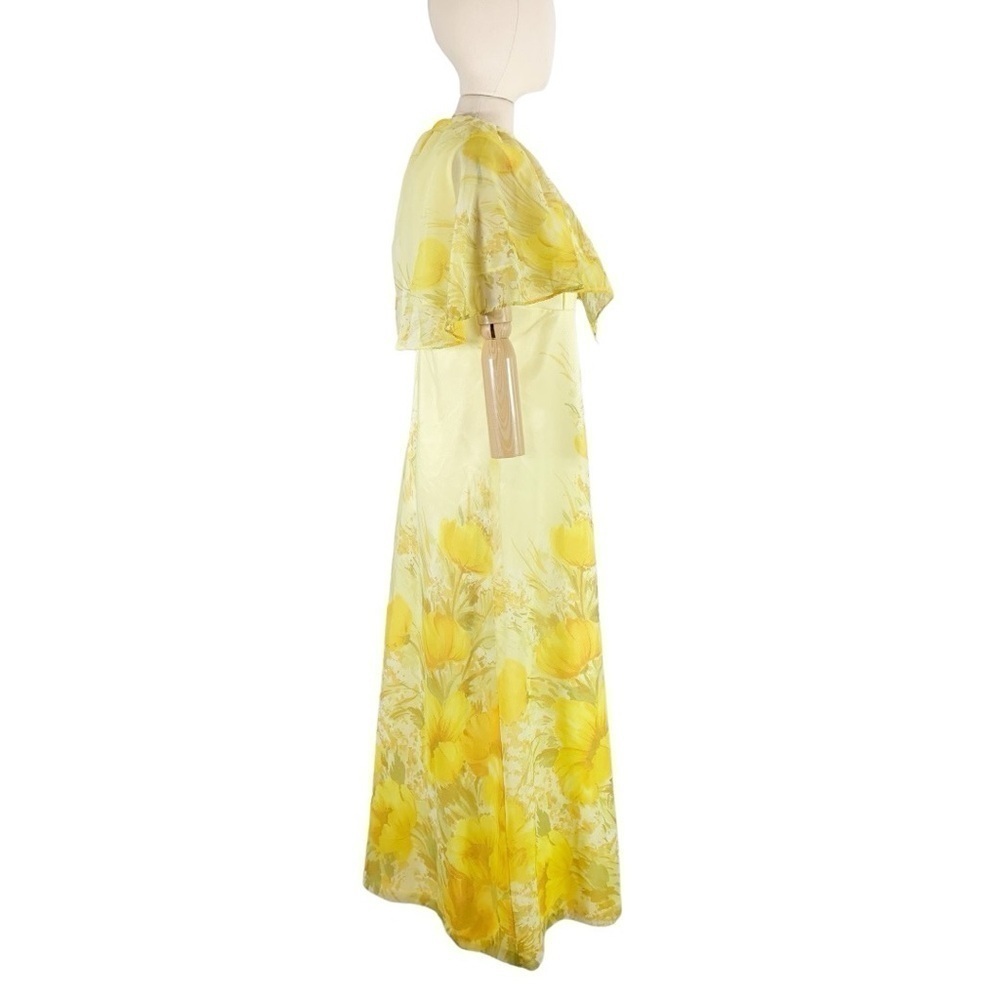 Vintage 60s 70s Gunne Sax Style Maxi Dress Size Large - Picture 4 of 11